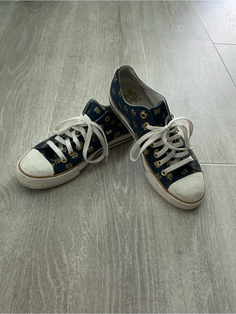Notre Dame Row One Unisex Canvas Sneakers Women’s 11 Men’s 9.5